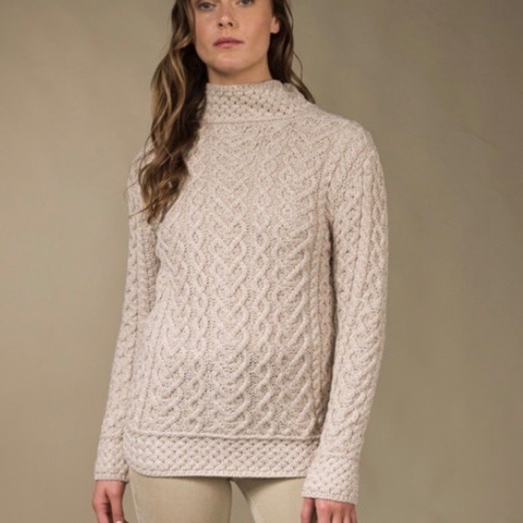 Aran Mor Irish made merino wool sweater sz medium - Picture 1 of 12